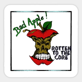 Bad Apple Rotten Sticker